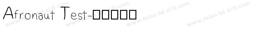 Afronaut Test字体转换